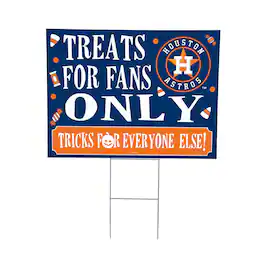 Evergreen Enterprises - Houston Astros 18" x 24" Halloween Treats Outdoor Yard Sign - Multicolor
