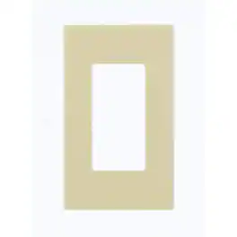 Leviton - 1-Gang Decora Plus Screwless Wall Plate (Decora Compatible) - White