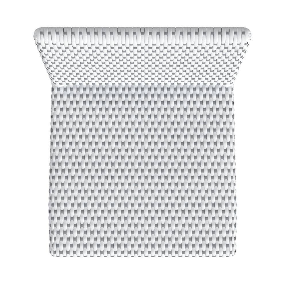 Angle. Starlight Canyon Home - Rattan Counter Stool – White Wicker and Wood Bar Stools for Seating - White And Gray.