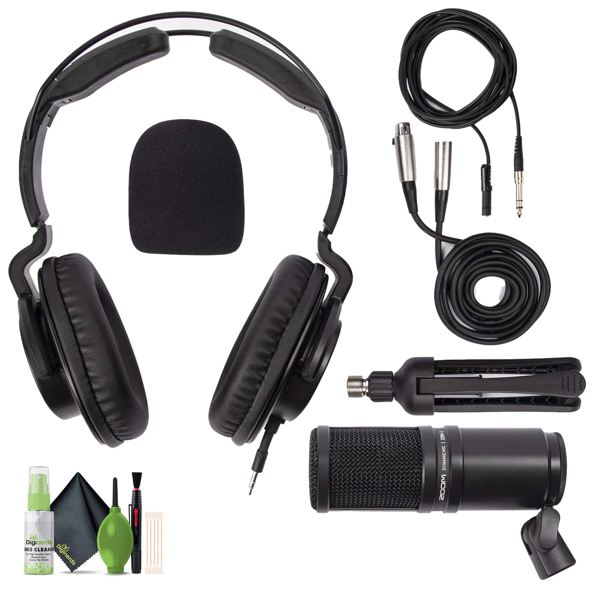 Zoom - ZDM-1 Podcast Mic with Headphones and More Bundle