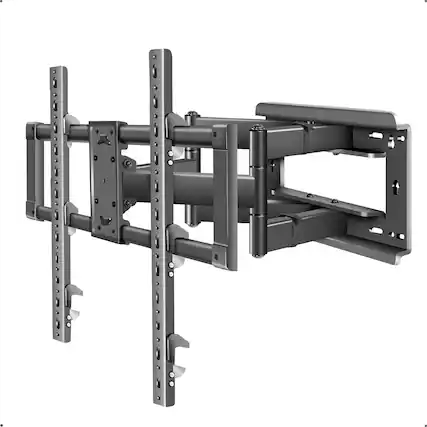 Front. Dazzed Corner - Full Motion TV Wall Mount 55–100", Heavy Duty, Swivel Tilt, VESA 800x600 - Black.