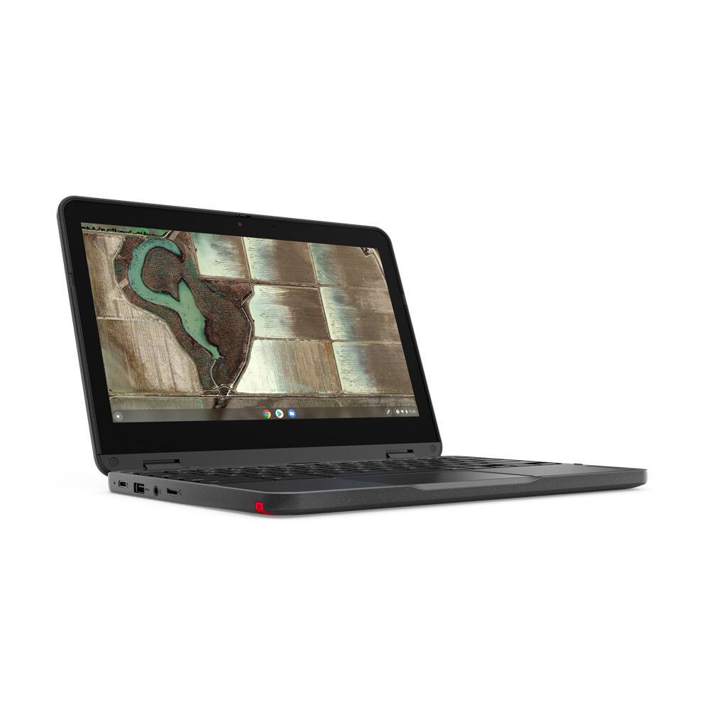 Angle. Lenovo - Lenovo 500e G3 11.6" Touch Chromebook Intel Celeron N4500 4GB 32GB eMMC Chrome OS - Grey.