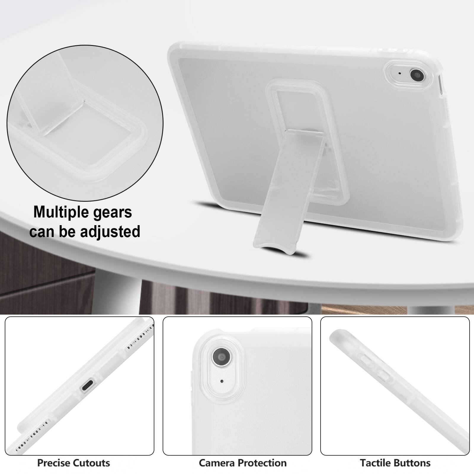 Multiple gears can be adjusted. Precise Cutouts. Camera Protection. Tactile Buttons.