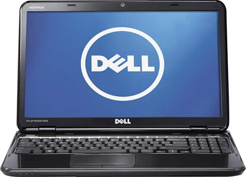 Front Standard. Dell - 15.6" Inspiron Laptop - 6GB Memory - 750GB Hard Drive - Diamond Black.
