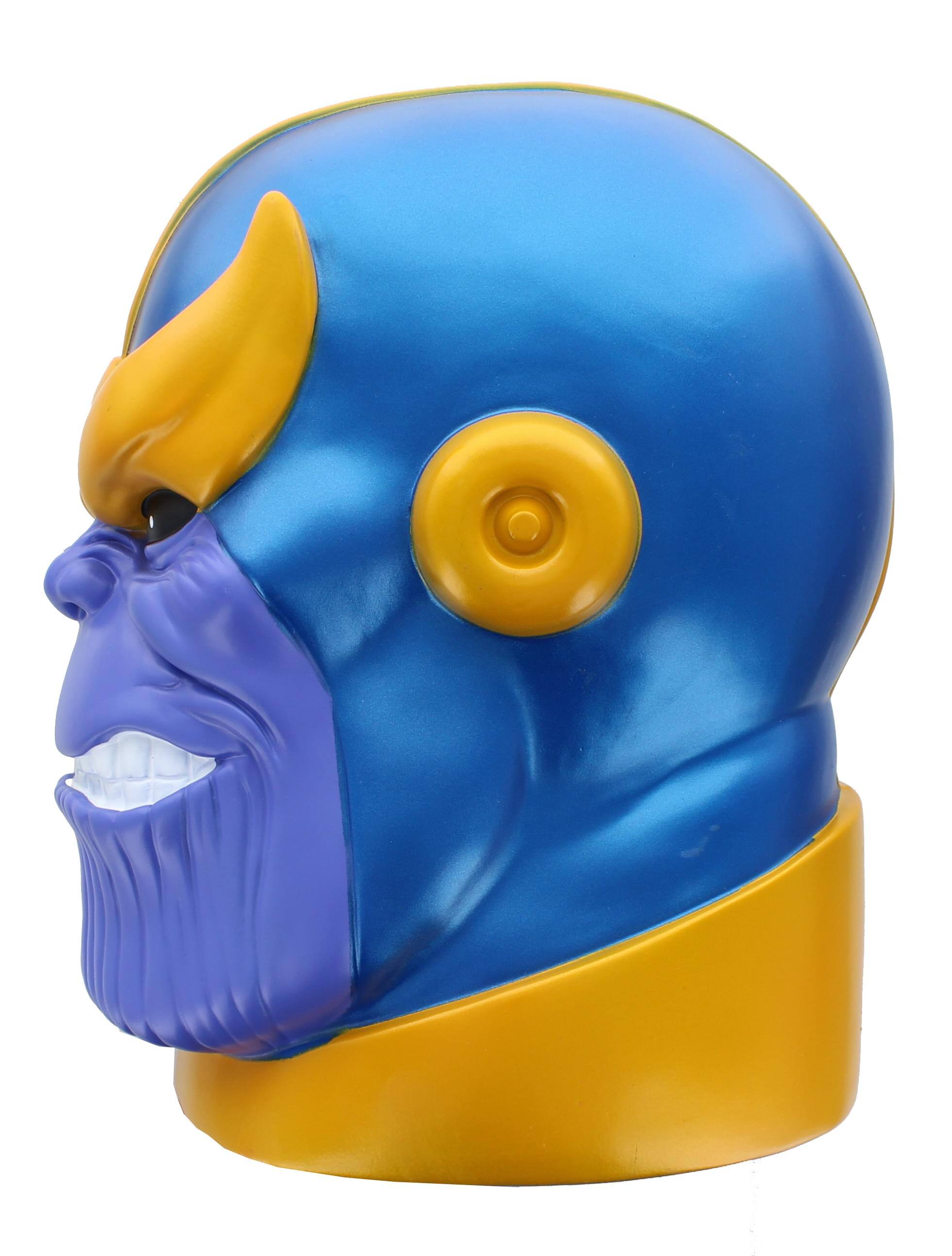 Alt View 1. Marvel - Marvel Thanos 10" Vinyl Head Bank - Blue.
