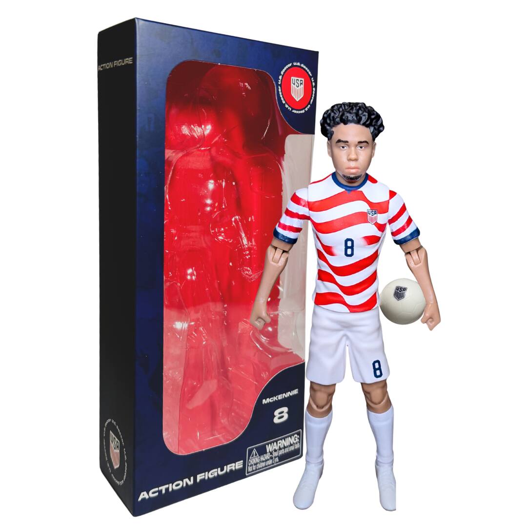 "Banbo Toys - SOCKERS 2026 USMNT Weston McKennie (Home Jersey) 8"" Collectible Soccer Action Figure" price history on PriceWatchPro