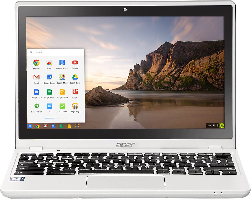 2GB DDR3L, 32GB SSD Acer Chromebook 11.6 Touchscreen Laptop Moonstone White