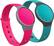 Front. Misfit - Flash Activity Trackers (2-Pack) - Reef/Fuchsia.