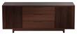 BDI - Vertica Tall Media Cabinet for Most Flat-Panel TVs up to 80" - Chocolate Stained Walnut - Larger Front