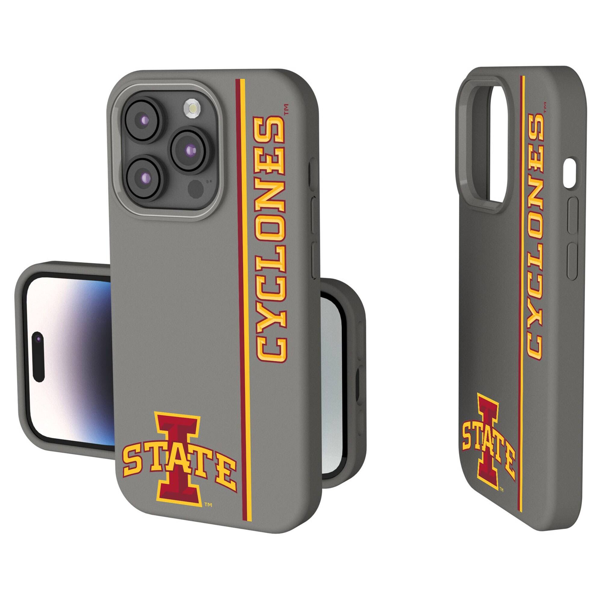 Keyscaper - NCAA - Iowa State Cyclones iPhone Soft Touch Case - 15 Plus - Gray