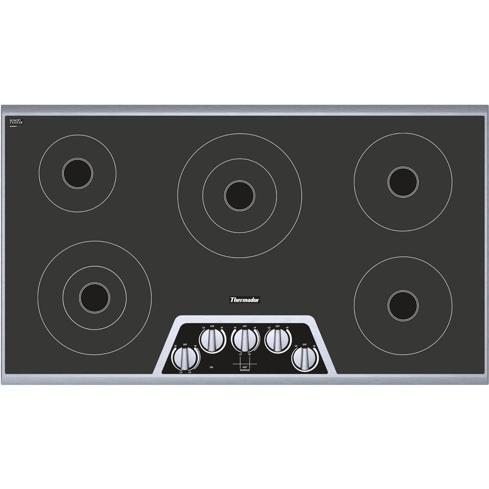Best Buy Thermador MASTERPIECE SERIES 37" Electric Cooktop Black CEM365NS
