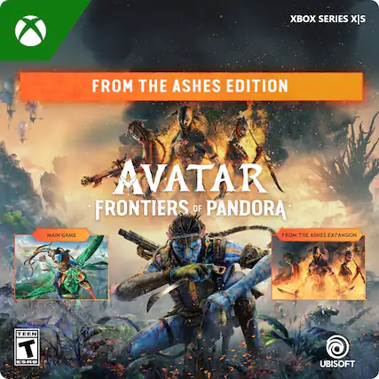 XBOX SERIES X|S
FROM THE ASHES EDITION
AVATAR FRONTIERS OF PANDORA
MAIN GAME
FROM THE ASHES EXPANSION
TEEN T ESRB
UBISOFT - T (Teen 13+)