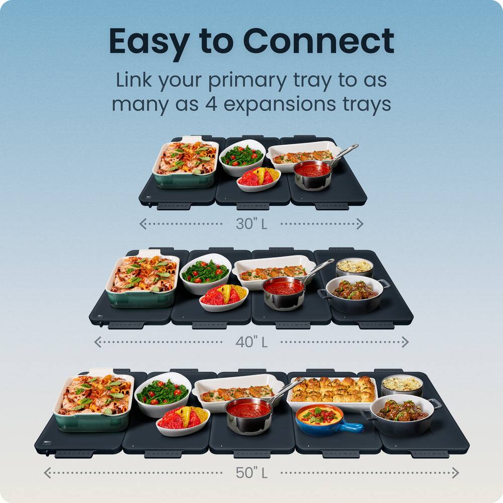 Easy to Connect  
Link your primary tray to as many as 4 expansions trays  
30" L  
40" L  
50" L