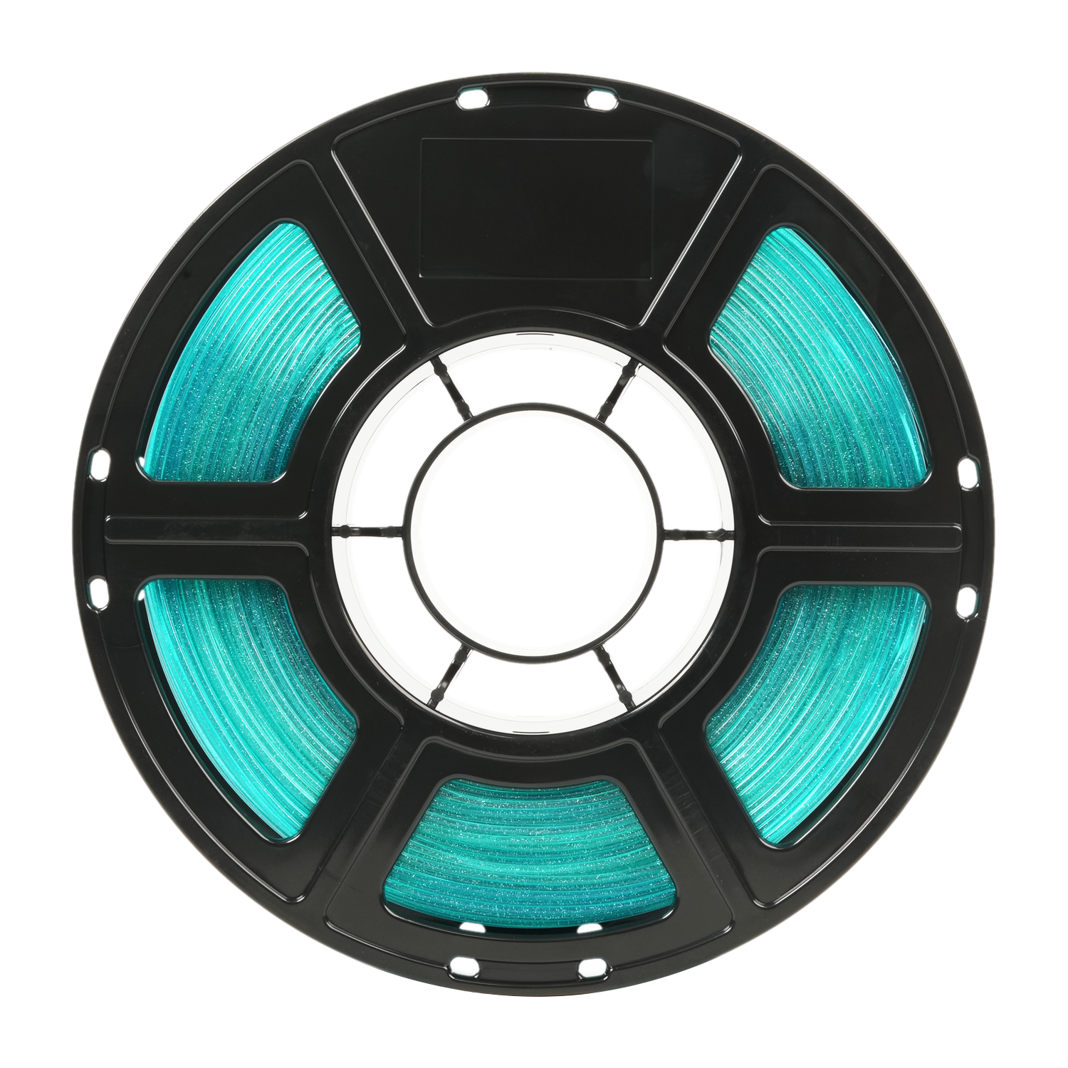 Alt View 4. Flashforge - PLA Crystal Rainbow 3D Printer Filament-1.75mm-1kg (2.2 lbs) Spool - Mint Slush.