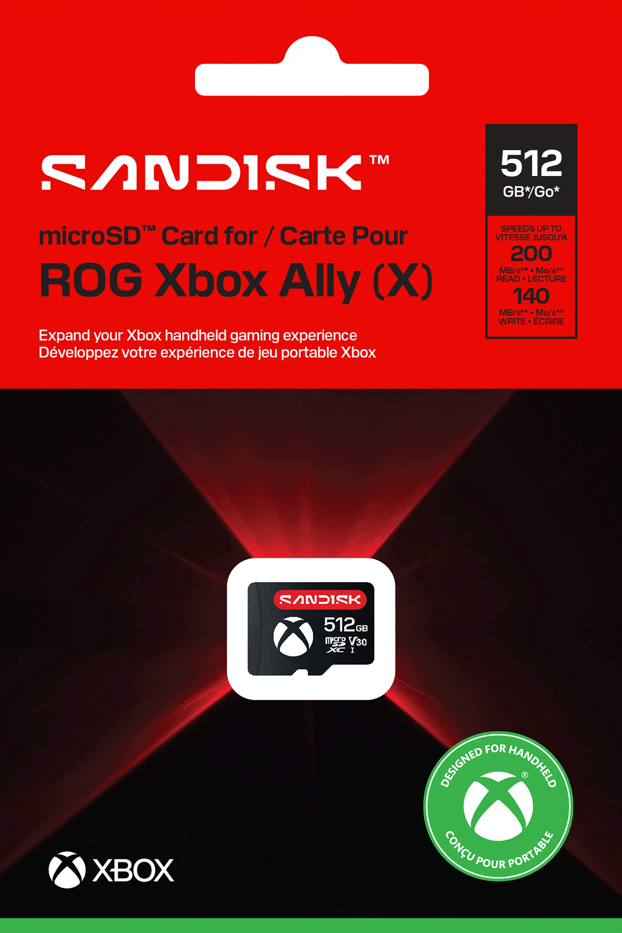 SanDisk 512GB MicroSD Card for ROG Xbox Ally (X) SDSQXKN-512G