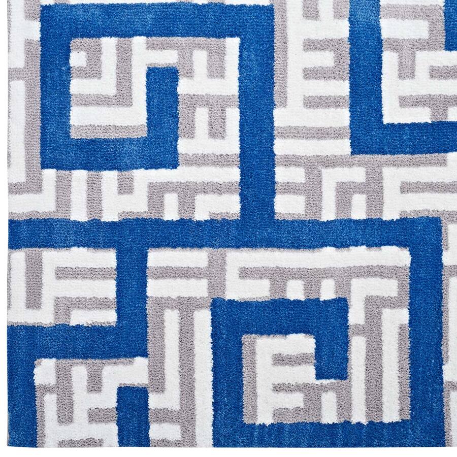 Ivory Maze Rug Modway Nahia Geometric Maze Area Rug Ivory Light Gray and Blue R-1015A ...