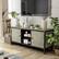 Alt View 3. Furniture of America - Ronda Industrial Wood TV Stand - Gray.