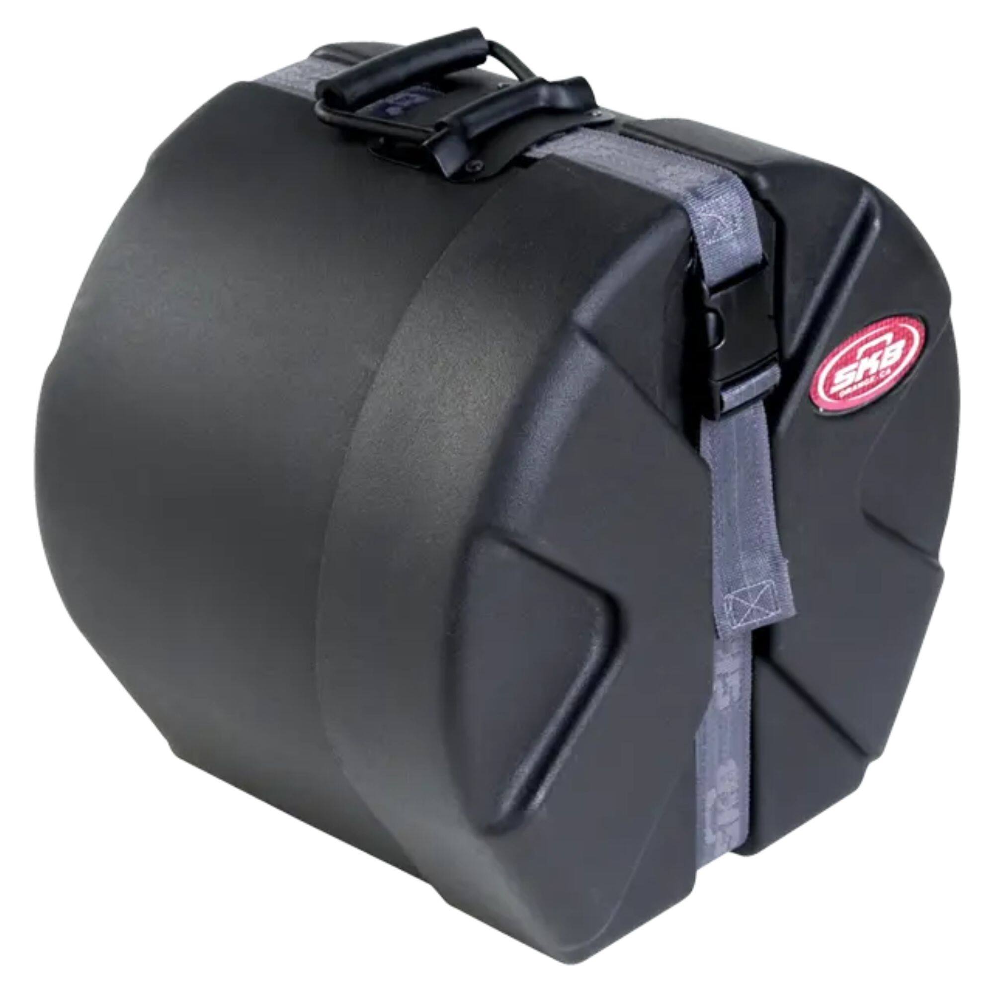 Alt View 4. SKB - SKB 8" x 10" Tom Case with Padded Interior and D-Shaped Drum Design, Black - Black.
