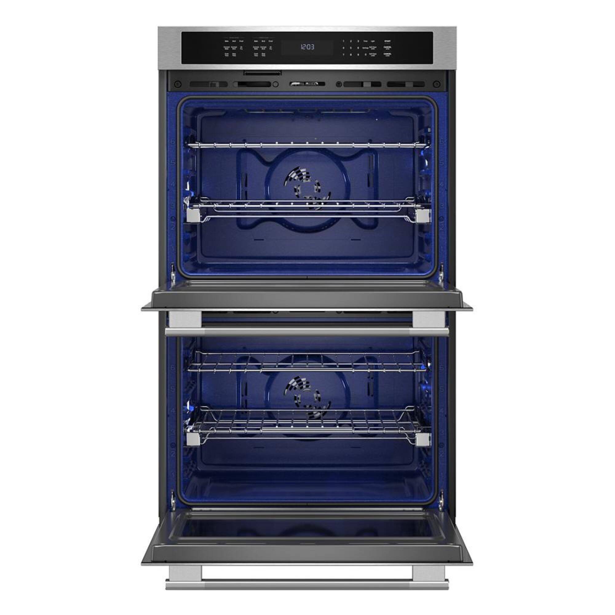 Alt View 9. KitchenAid - 30" Built-In Electric Double Wall Oven with Air Fry Mode - PrintShield Stainless.