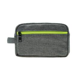 Youzey Retail - The Hudson - Textured Dopp Kit with Colored Zipper