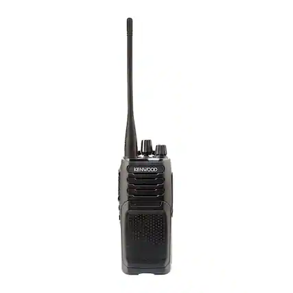 Front. Kenwood - ProTalk NX-P1300AUK UHF Business Two-Way Radio, Charging Cup, 450000 Sq Ft, 5W, 64 Channels, Analog - Black.