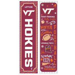 Evergreen Enterprises - Virginia Tech Hokies 47" Double Sided Winter Leaner Fan Sign - Multicolor