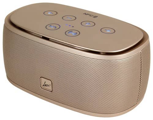 Front. Lyrix - Rush Portable Bluetooth Speaker - Gold.