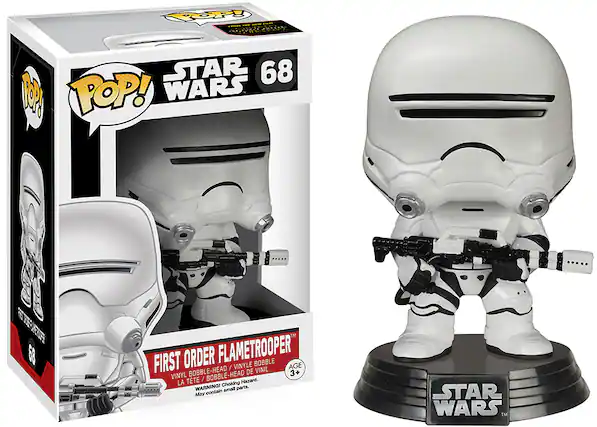 Front. Funko - Star Wars: Episode VII The First Order Flametrooper Pop! Vinyl Bobble Head Figure - Multi.