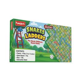 Amber Sporting Goods - Livevie Snakes & Ladders Classic Board Game for Kids & Family, 2-4 Players - Multicolor