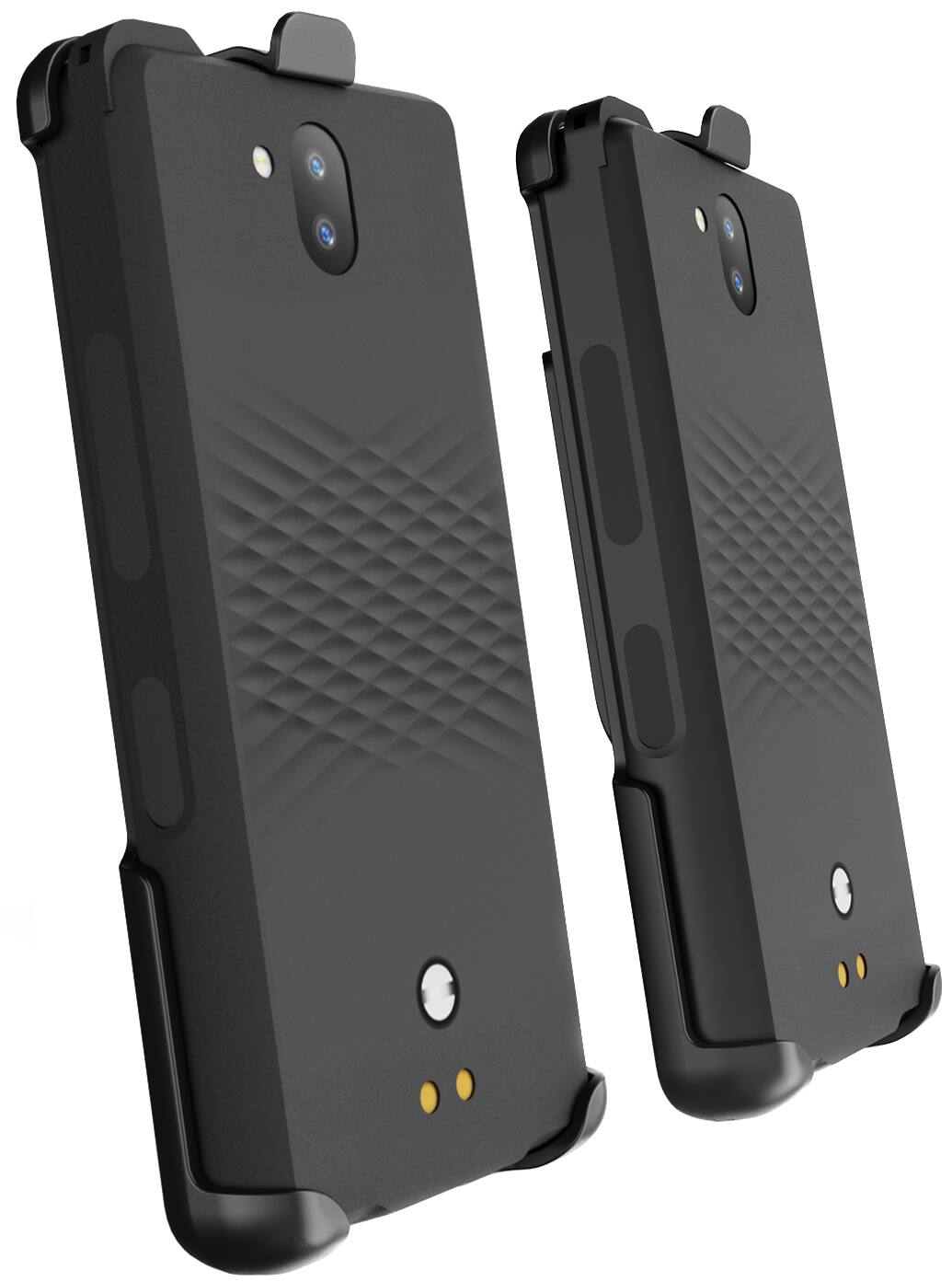 Alt View 7. Nakedcellphone - Holster Case for Sonim XP10 5G (XP9900) - Ratchet Belt Clip Holder - Black.
