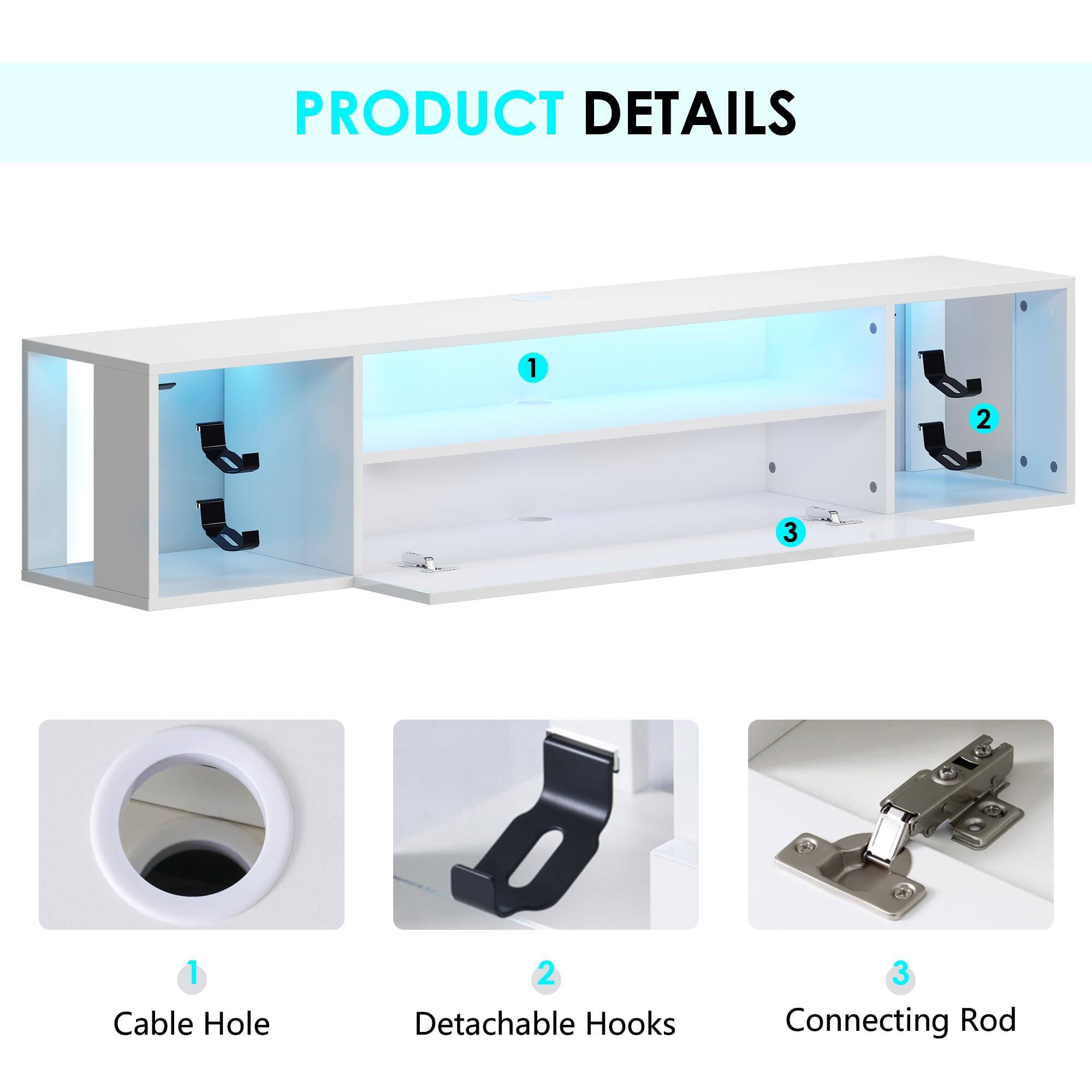 PRODUCT DETAILS

1. Cable Hole
2. Detachable Hooks
3. Connecting Rod