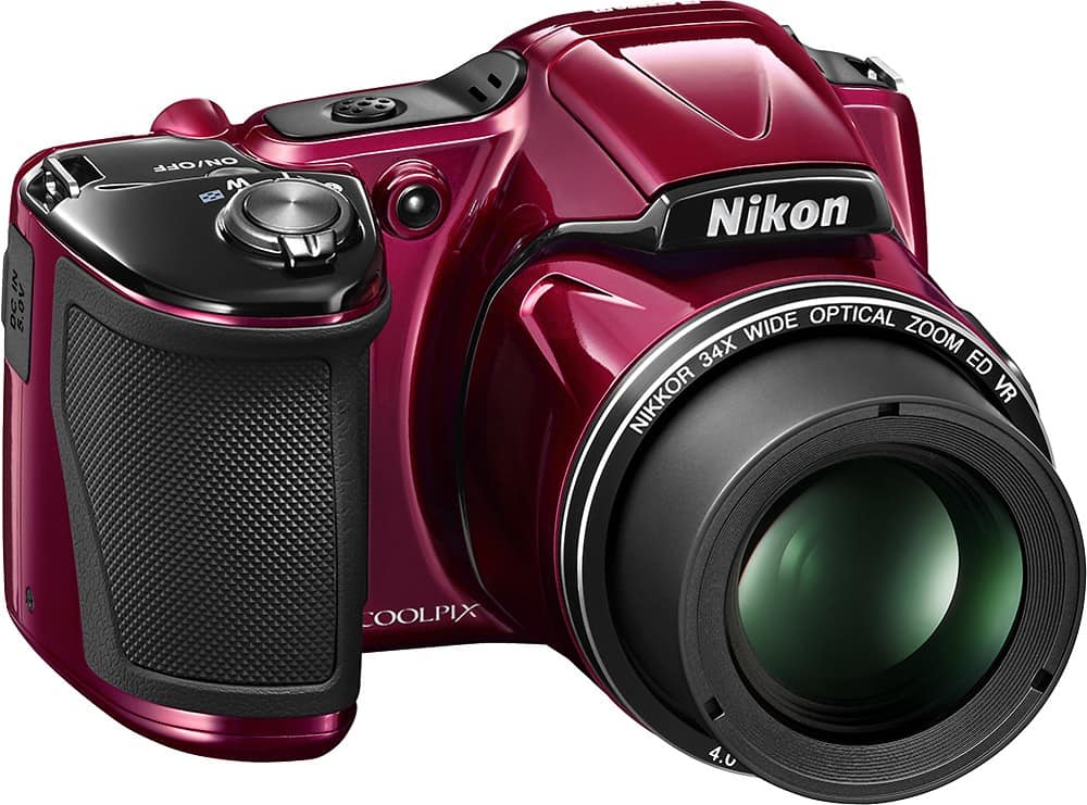 Best Buy: Nikon Coolpix L830 16.0-Megapixel Digital Camera Red 26440