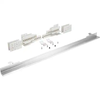 Front. JennAir - 3" Trim Kit - Stainless steel.