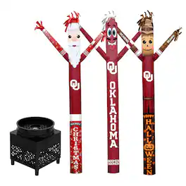 Sporticulture - Oklahoma Sooners Inflatable Crazy Sports Fan Bundle Set - Multicolor