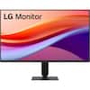 Front. LG - LG 24U411AB 24 inch IPS FHD 120Hz HDR10 Flicker Safe Monitor with Slim Stand - black.
