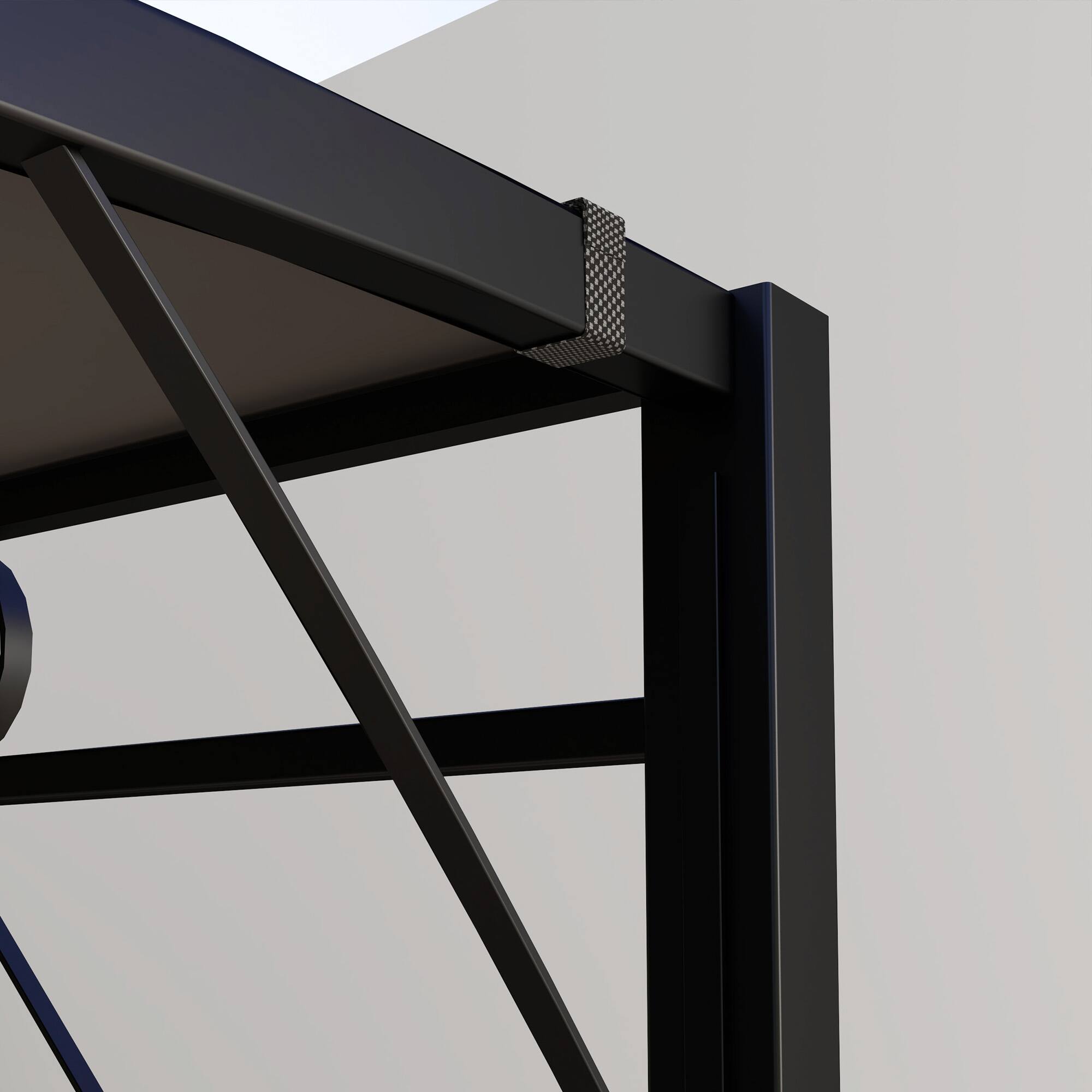 Alt View 8. Outsunny - x 8' Outdoor Pergola and Patio Gazebo for Garden, Camper, Deck - Brown.