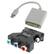 Front Standard. eForCity - Mini Displayport To Dvi Male / Female Adapter W/ Free Dvi To Hdtv Component Adapter Bundle.