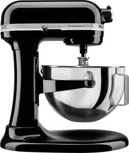KitchenAid - KV25G0XOB Professional 500 5QT, 450 Watt Bowl Lift Stand Mixer - Onyx Black - Front_Zoom