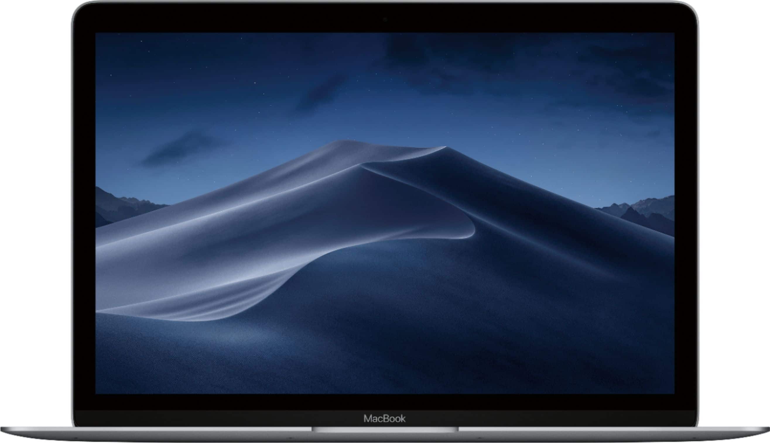 Front. Apple - MacBook® - 12" Display - Intel Core M3 - 8GB Memory - 256GB Flash Storage (Latest Model) - Space Gray.