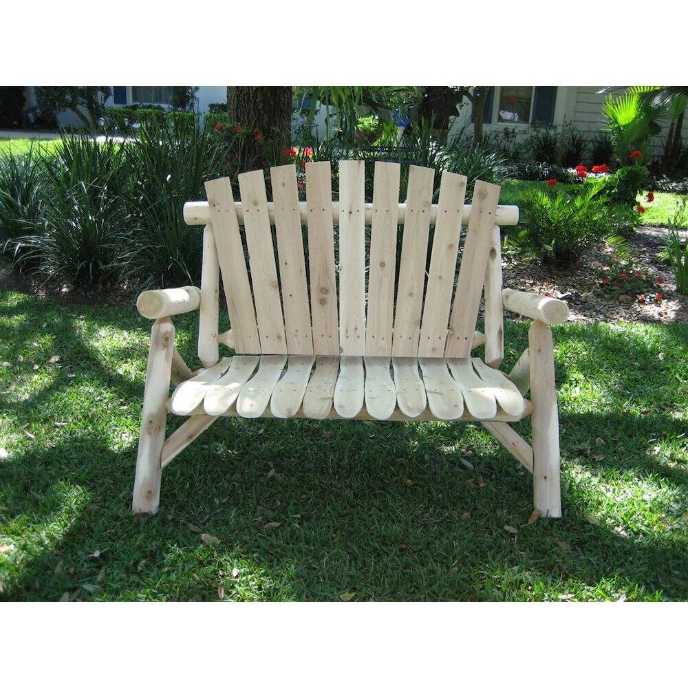 Alt View 3. Contoured Comfort - Cedar Log 4ft Love Seat - Brown.