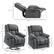 The dimensions of the recliner chair are as follows:
- Height: 70.9"
- Width: 65"
- Depth: 51.2"
- Armrest width: 40.2"
- Seat width: 34.3"
- Seat depth: 36.6"
- Backrest height: 39"
- Seat height: 23.4"
- Armrest height: 22.8"
- Footrest width: 36.6"