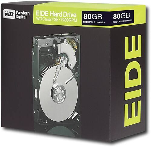 Angle Standard. Western Digital - 80GB Internal Hard Drive.