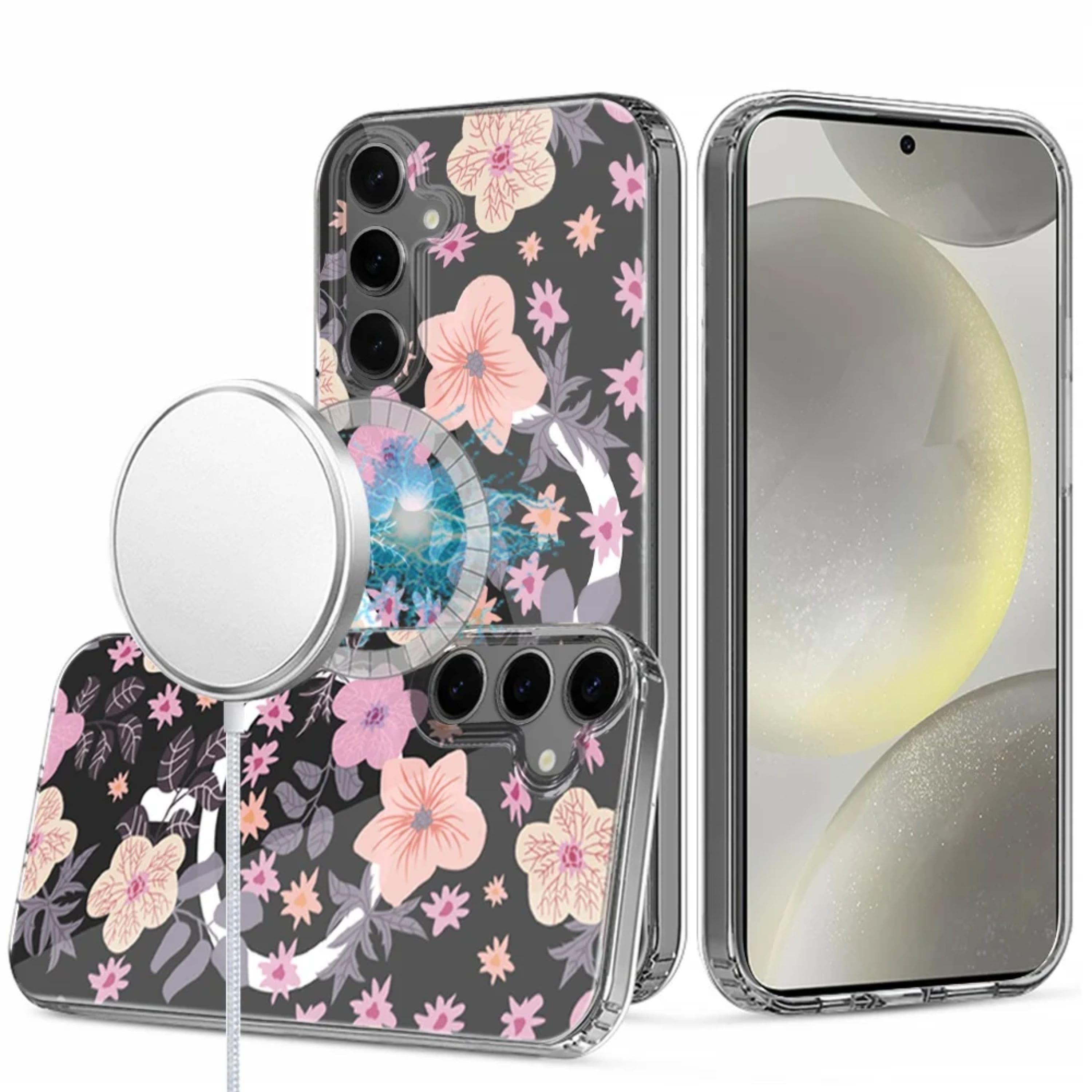 Kitcheniva - Unique Design Cover Plus Tempered Glass For Samsung S25/S24 Case Magnetic Circle J - Multicolor price history on PriceWatchPro