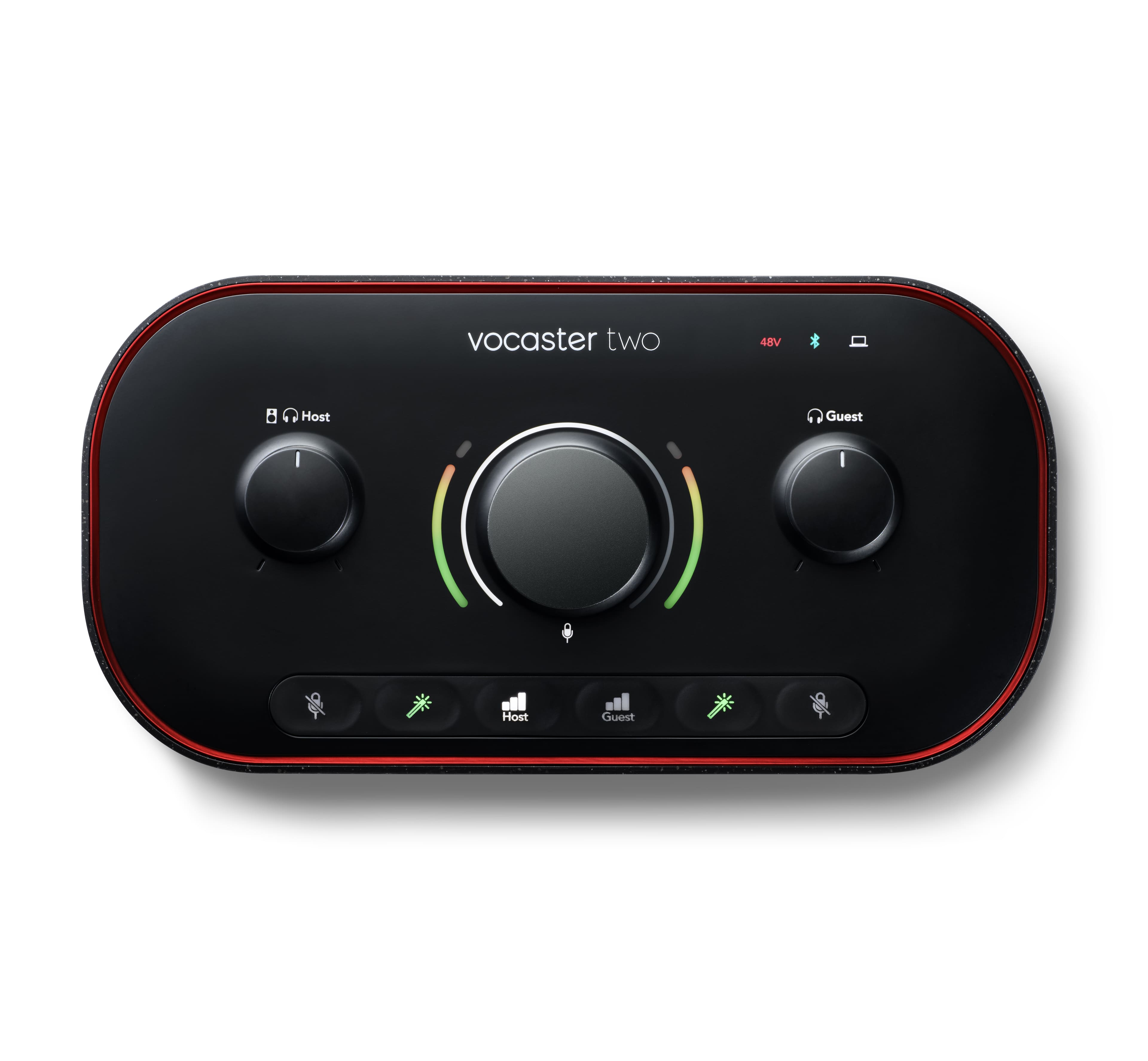 Alt View 11. Focusrite - Vocaster Two USB audio interface for podcast duos - record broadcast quality with ease! - Black.