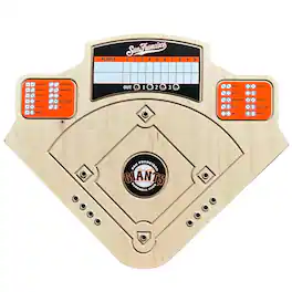 Across the Board - San Francisco Giants Handcrafted Wood Baseball Game - Multicolor