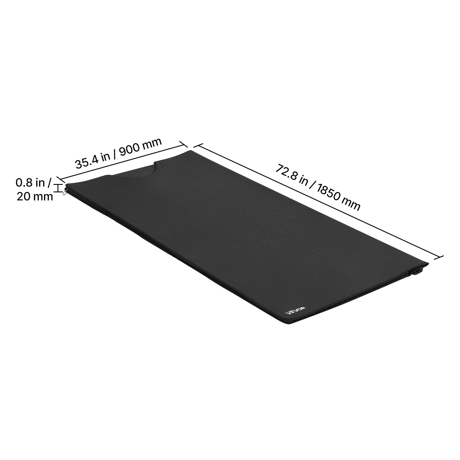 900 mm / 35.4 in  
0.8 in / 20 mm  
72.8 in / 1850 mm  
VEVOR