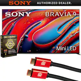 Sony - 65" BRAVIA 9 XR90 Series QLED Mini-LED 4K HDR Smart TV (2024) Bundle with 26 Month Extended Warranty Protection Plan