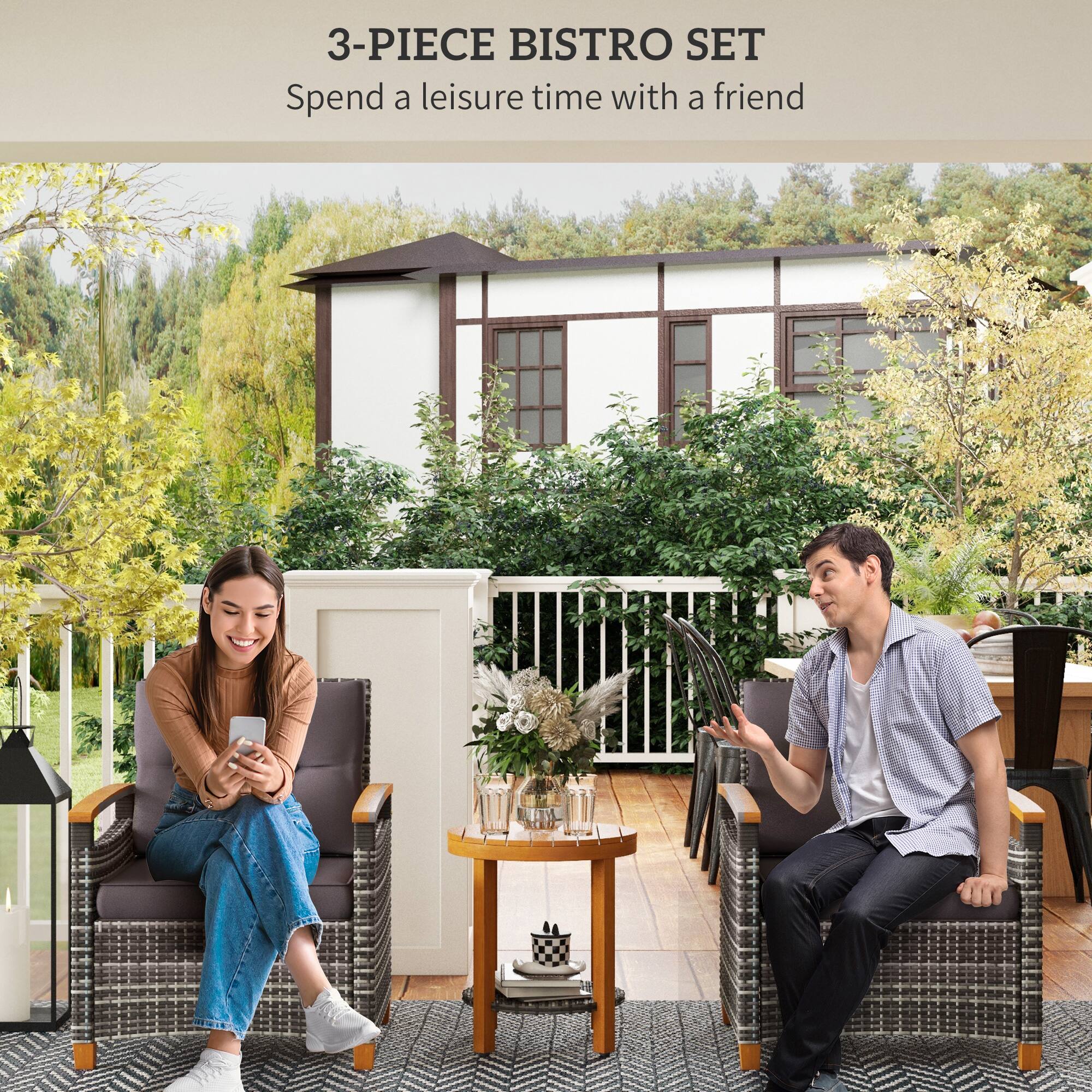 3-PIECE BISTRO SET
Spend a leisure time with a friend