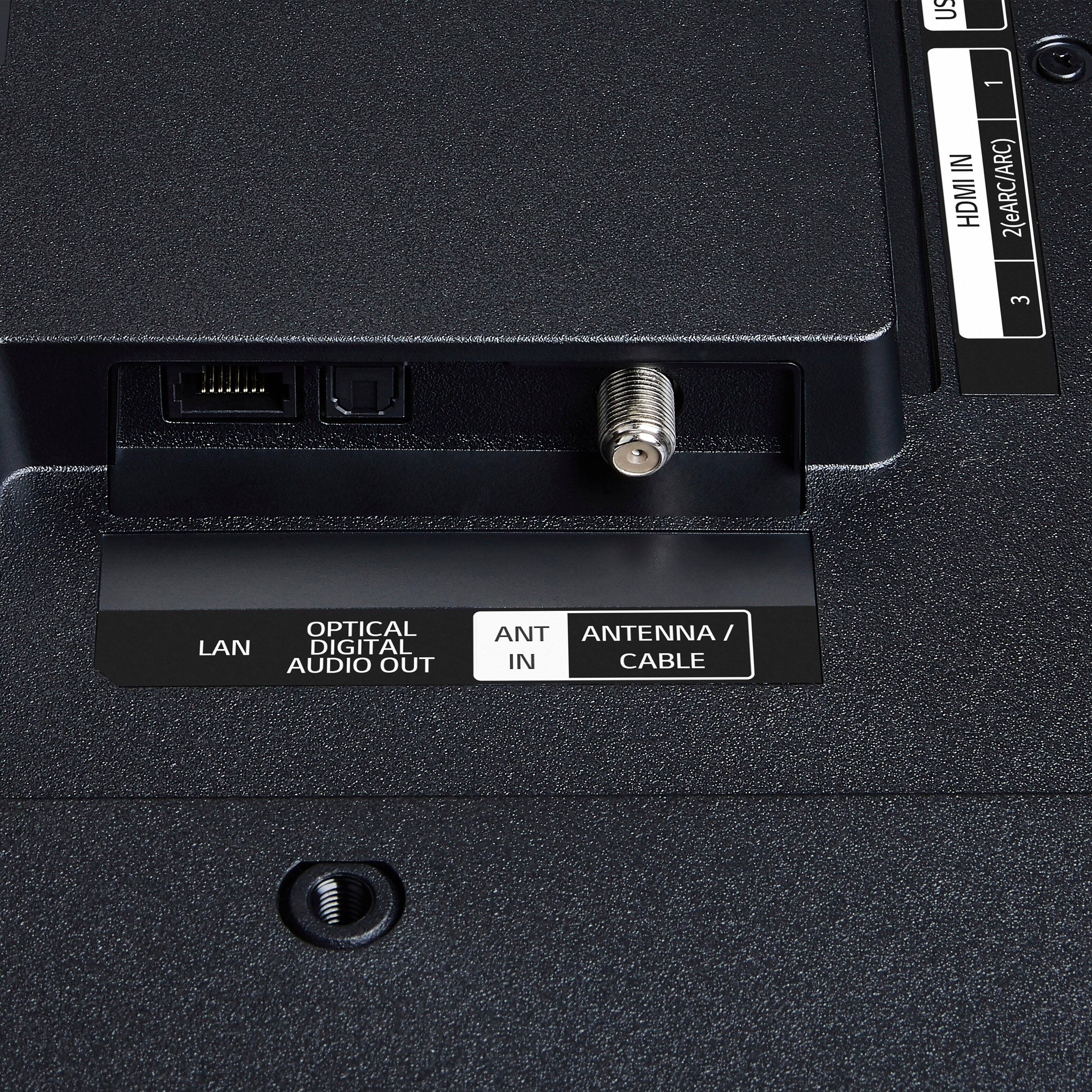 The text on the image can be grouped and corrected as follows:

1. US 1 IN HDMI 2 (eARC/ARC) 3 OPTICAL LAN DIGITAL AUDIO OUT ANT ANTENNA / IN CABLE

This text describes the features of a device, including an HDMI input, an eARC/ARC output, an optical LAN, and a digital audio output. The device also has an antenna input and an antenna/cable input.