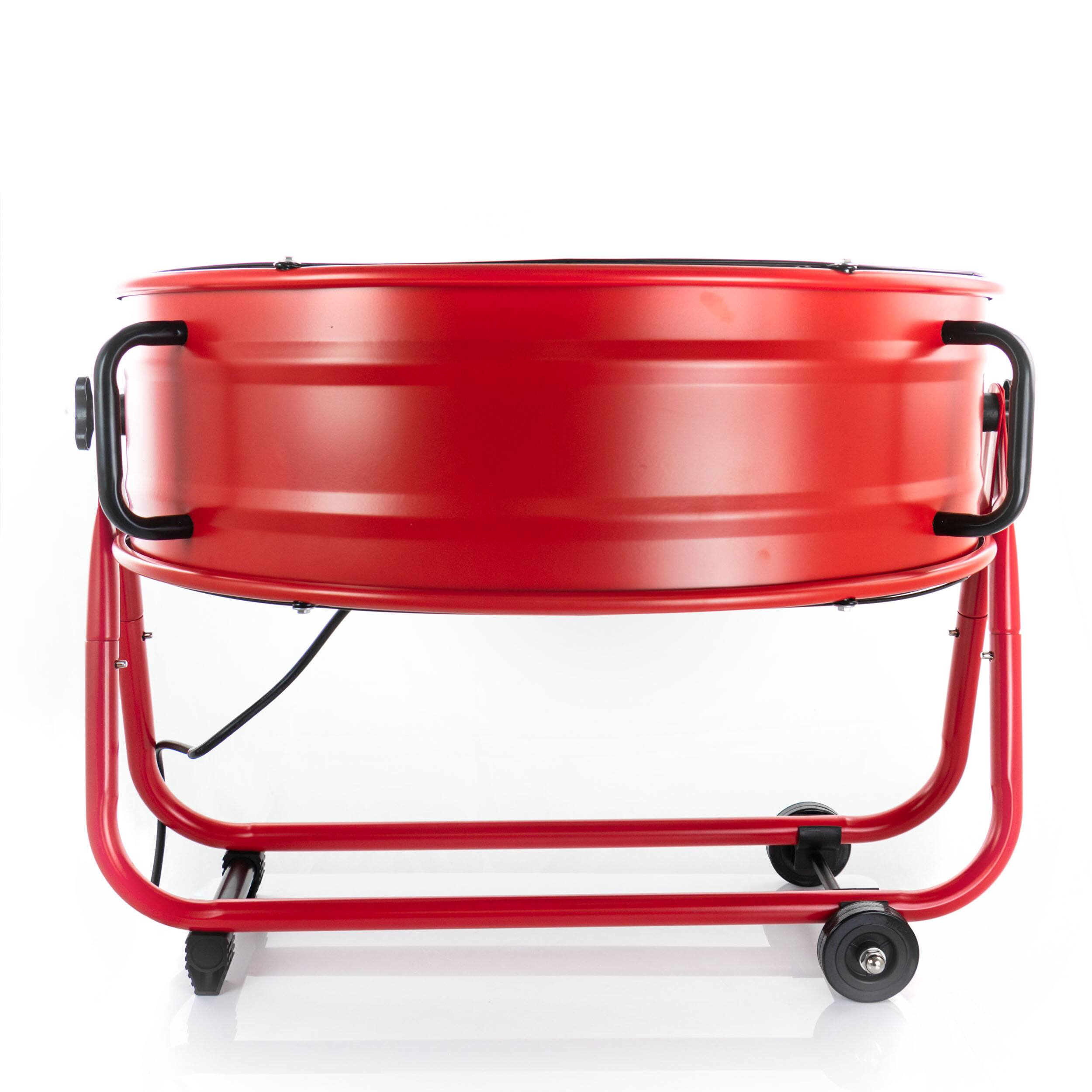 Alt View 2. VieAir - Vie Air 24 Inch Commercial Floor Drum Fan in Red - Red.